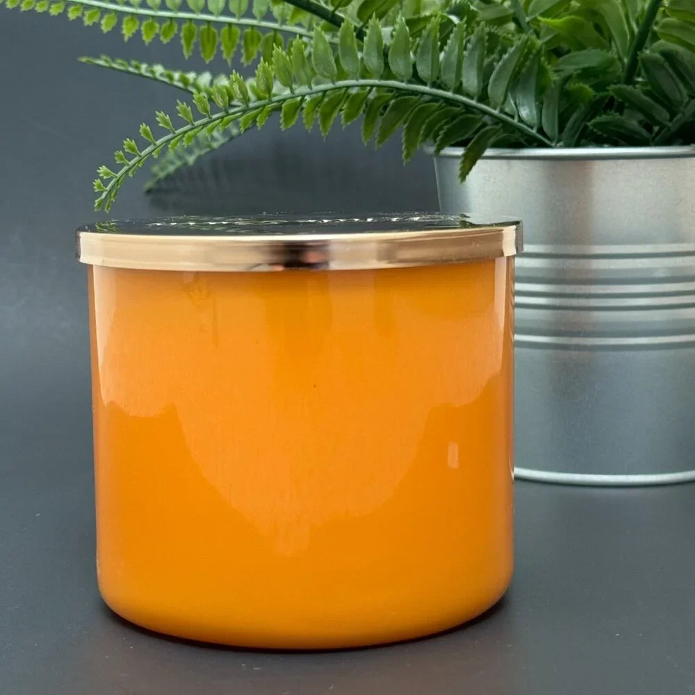 BBW Salted Butterscotch White Barn Bath & Body Works 3 Wick Candle